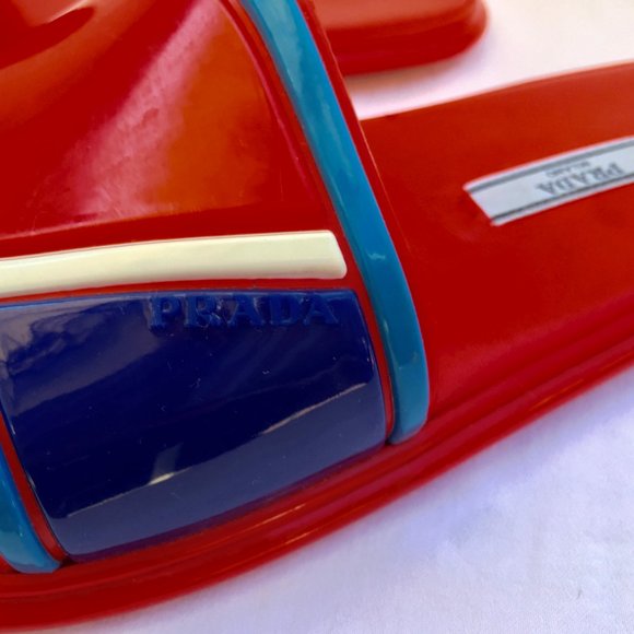 PRADA Forma Flat Slide Sandal Sz. 7 - Picture 6 of 9